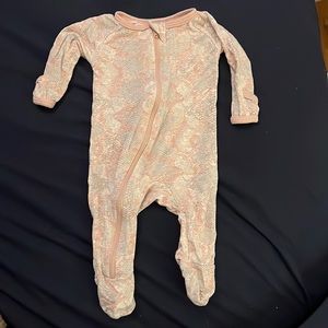 Bestaroo Newborn Pink Snakeskin Footie